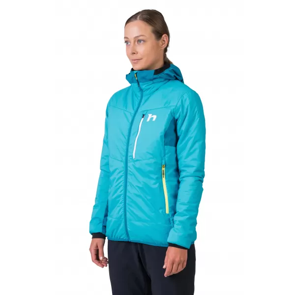  Ženska jakna HANNAH NAVA HOODY SCUBA MODRA/EMAJL MODRA 