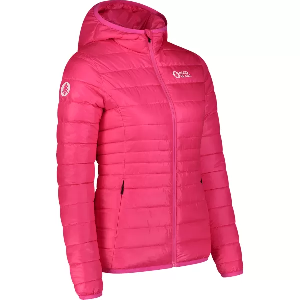  Ženska prešita jakna NORDBLANC SPARKLE NBWJL7947 ROZA SIJAJ 