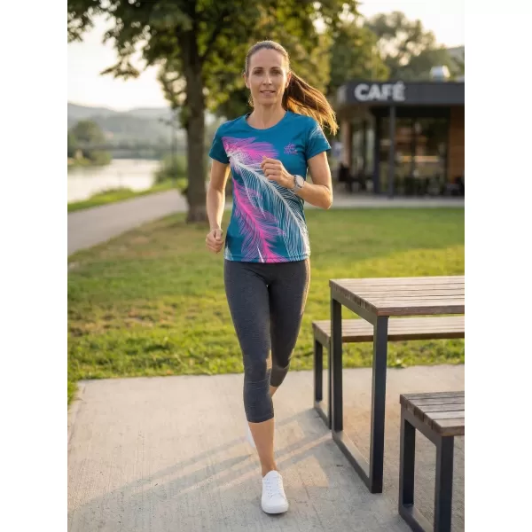  Ženska premium funkcionalna majica ALTISPORT VOJ/ALW001TR01 BENCIN/ROZA 