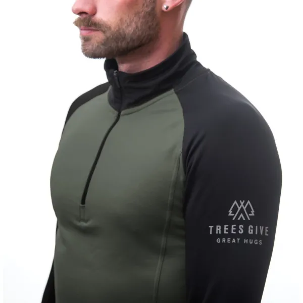  Moška termo majica SENSOR COOLMAX THERMO OLIVE GREEN/BLACK 