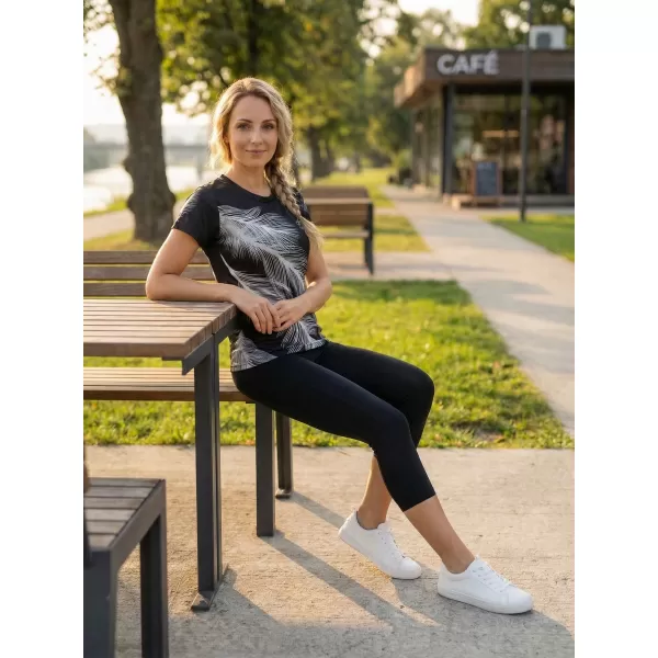  Ženska premium funkcionalna majica ALTISPORT VOJ/ALW001TR01 ČRNO SIVA 