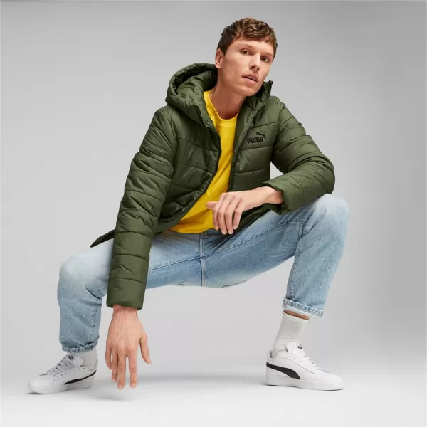  Moška jakna PUMA ESS HOODED PADDED JACKET 848938-31 ZELENA 
