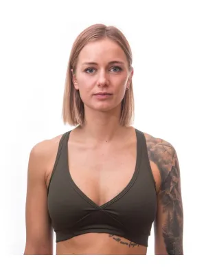 Ženski športni nedrček SENSOR INFINITY ECO OLIVE GREEN