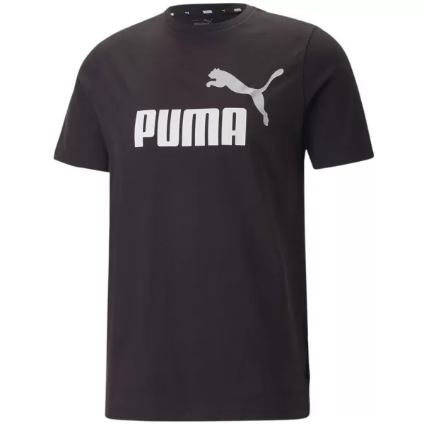  Moška majica s kratkimi rokavi PUMA ESS+ 2 COL LOGO TEE 586759-61 ČRNA 