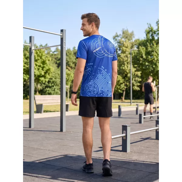  Premium moška majica s kratkimi rokavi ALTISPORT VOJ/ALM003TR01 KRALJEVSKO MODRA 