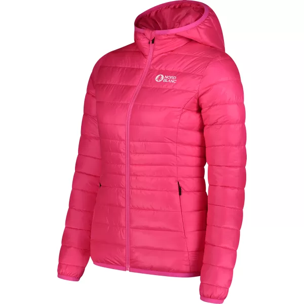  Ženska prešita jakna NORDBLANC SPARKLE NBWJL7947 ROZA SIJAJ 