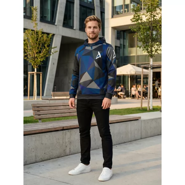  Moški premium pulover ALTISPORT VOJ/ALM007MI01 TEMNO MODRA 