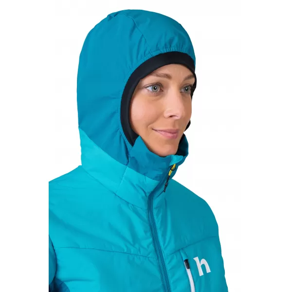  Ženska jakna HANNAH NAVA HOODY SCUBA MODRA/EMAJL MODRA 