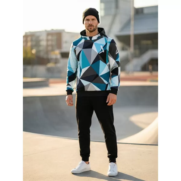 Moški premium pulover ALTISPORT VOJ/ALM007MI01 MODRA/SIVA 