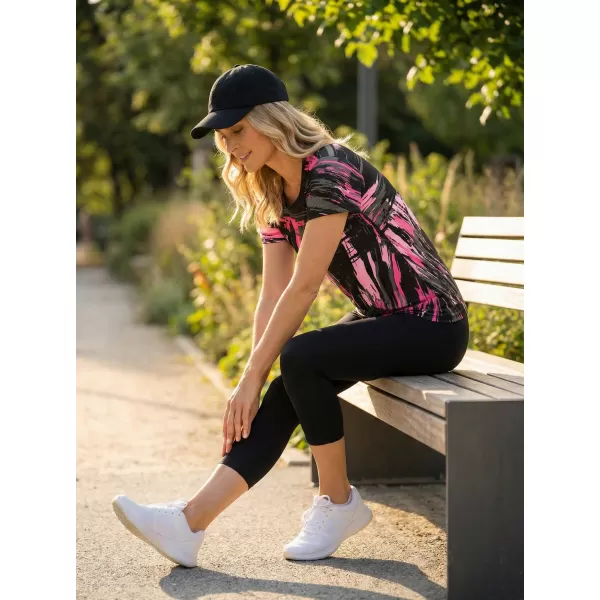  Ženska premium funkcionalna majica ALTISPORT VOJ/ALW010TR01 ČRNA/SVETLO ROZA 