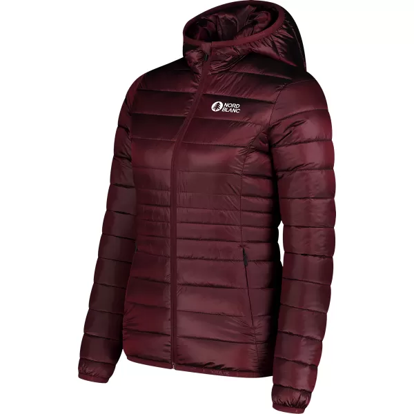  Ženska prešita jakna NORDBLANC SPARKLE NBWJL7947 BORDO 