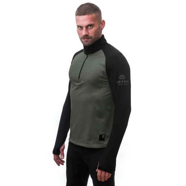 Moška termo majica SENSOR COOLMAX THERMO OLIVE GREEN/BLACK 