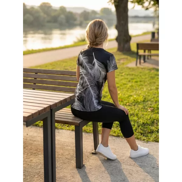  Ženska premium funkcionalna majica ALTISPORT VOJ/ALW001TR01 ČRNO SIVA 