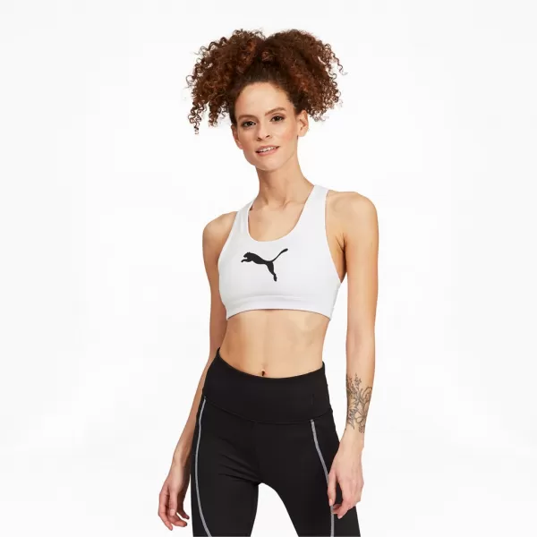  Ženski nedrček PUMA MID IMPACT 4KEEPS GRAPHIC BRA PM 520306-52 BELA 