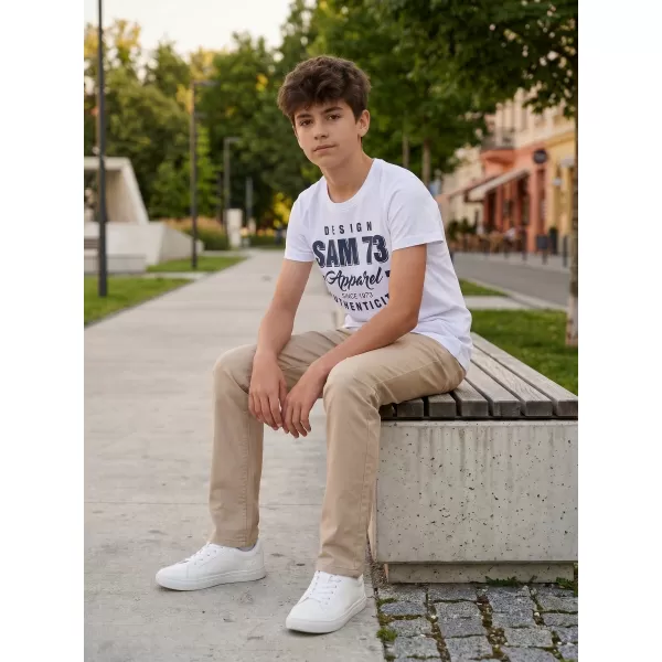  Fantovska majica s kratkimi rokavi SAM 73 JANSON KT 504 BELA 
