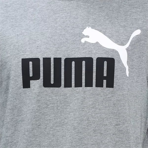  Moška majica s kratkimi rokavi PUMA ESS+ 2 COL LOGO TEE 586759-03 SIVA 