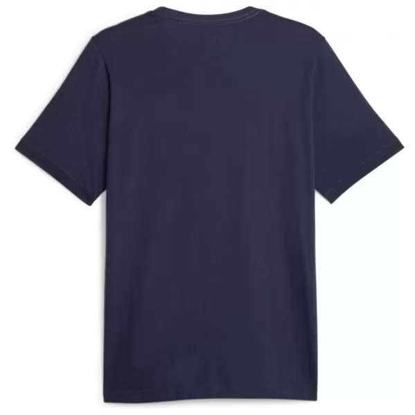  Moška majica s kratkimi rokavi PUMA ESS+ 2 COL LOGO TEE 586759-07 MODRA 