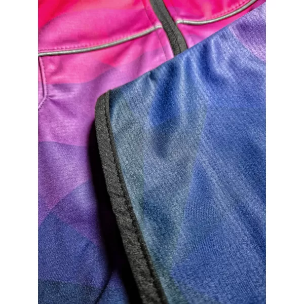  Otroška softshell jakna WAMU MOZAIKA VIJOLIČNA 