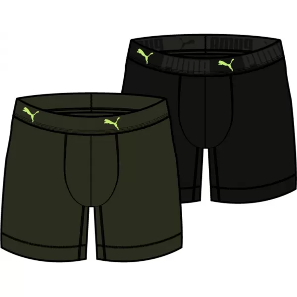  Moške boksarice PUMA SPORT COTTON BOXER 2P 935521-06 RJAVA 