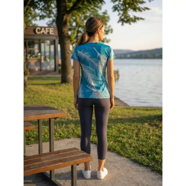  Ženska premium funkcionalna majica ALTISPORT VOJ/ALW001TR01 SMARAGDNO/SIVA 