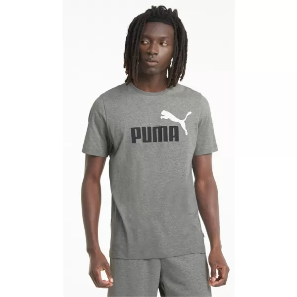  Moška majica s kratkimi rokavi PUMA ESS+ 2 COL LOGO TEE 586759-03 SIVA 