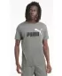 Moška majica s kratkimi rokavi PUMA ESS+ 2 COL LOGO TEE 586759-03 SIVA