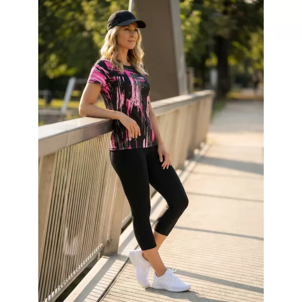  Ženska premium funkcionalna majica ALTISPORT VOJ/ALW010TR01 ČRNA/SVETLO ROZA 