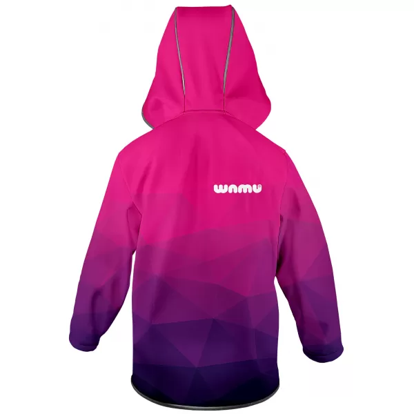  Otroška softshell jakna WAMU MOZAIKA VIJOLIČNA 