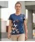 Ženska premium funkcionalna majica ALTISPORT VOJ/ALW002TR01 MORNARSKO/RJAVA