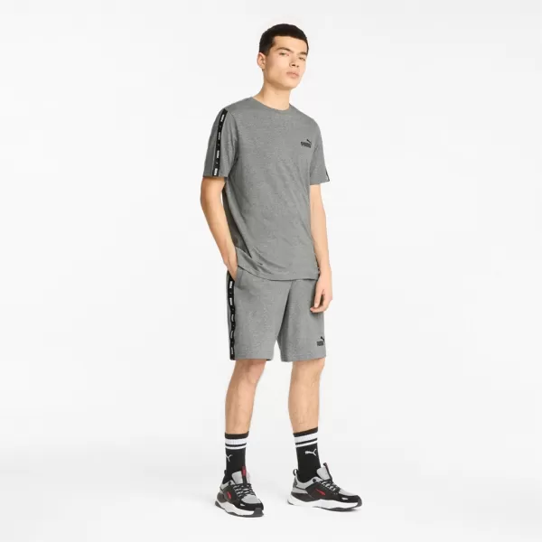  Moška majica s kratkimi rokavi PUMA ESS+ TAPE TEE 847382-03 SIVA 