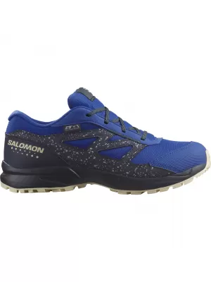 Otroški čevlji SALOMON OUTWAY CSWP JUNIOR L47377000 LAPIS MODRA/KARBON/BELJEN PESEK