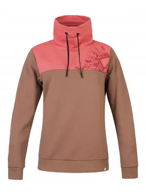 Ženski pulover HANNAH SIBELE COCA MOCHA/UVELA VRTNICA