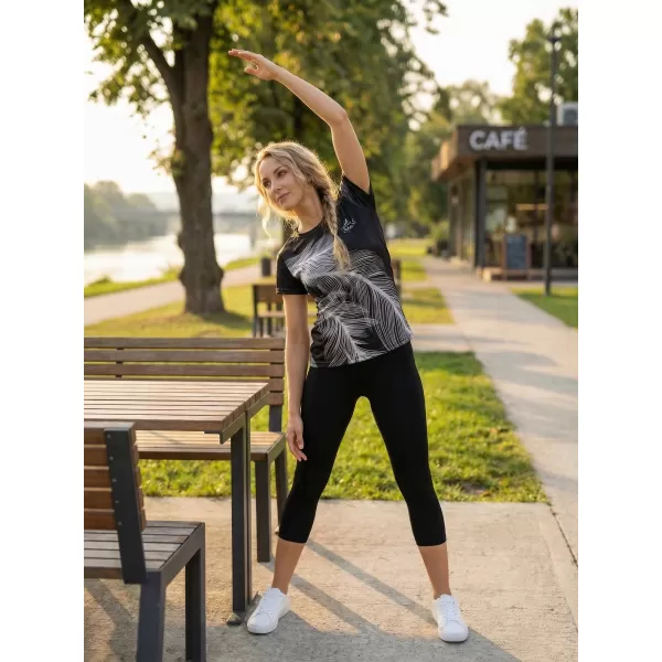  Ženska premium funkcionalna majica ALTISPORT VOJ/ALW001TR01 ČRNO SIVA 
