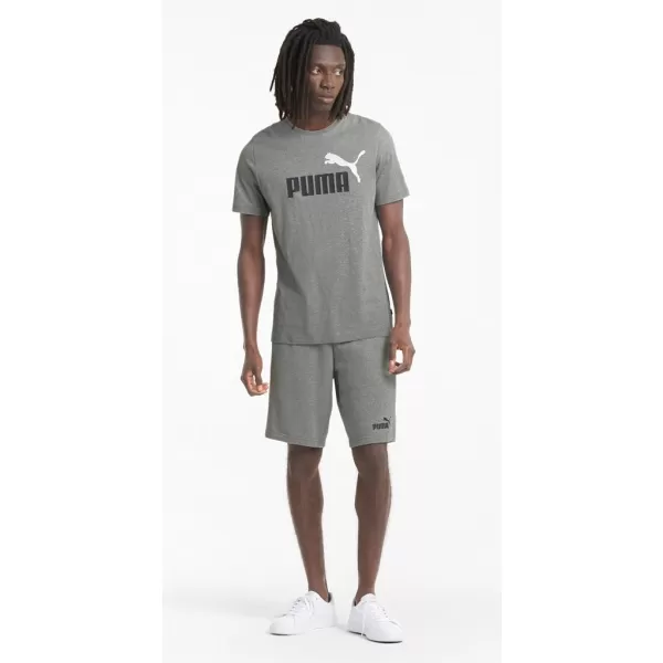  Moška majica s kratkimi rokavi PUMA ESS+ 2 COL LOGO TEE 586759-03 SIVA 
