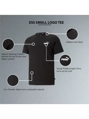 Moška majica s kratkimi rokavi PUMA ESS SMALL LOGO TEE 586668-01 ČRNA