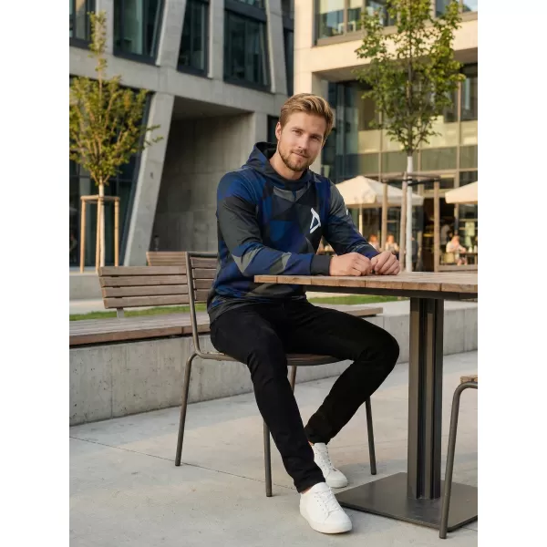 Moški premium pulover ALTISPORT VOJ/ALM007MI01 TEMNO MODRA 