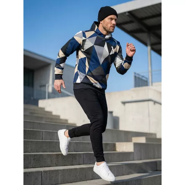  Moški premium pulover ALTISPORT VOJ/ALM007MI01 MORNARSKO MODRA/RJAVA 
