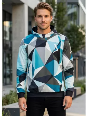 Moški premium pulover ALTISPORT VOJ/ALM007MI01 MODRA/SIVA