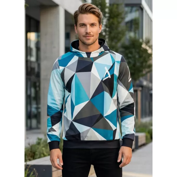  Moški premium pulover ALTISPORT VOJ/ALM007MI01 MODRA/SIVA 