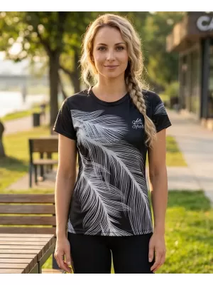 Ženska premium funkcionalna majica ALTISPORT VOJ/ALW001TR01 ČRNO SIVA