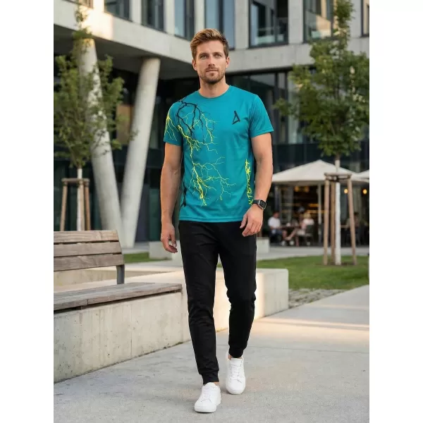  Premium moška majica s kratkimi rokavi ALTISPORT VOJ/ALM004TR01 KEROZIN/RUMENA 