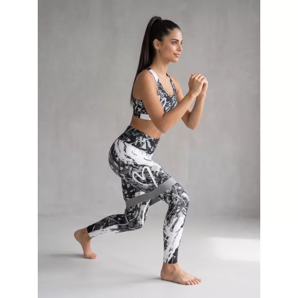  Ženske dolge premium pajkice ALTISPORT VOJ/ALW018LEG01 ČRNO-BELO 