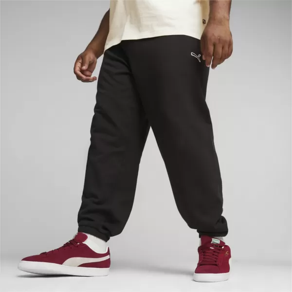  Moške trenirke PUMA BETTER ESSENTIALS SWEATPANTS 675980-01 ČRNA 