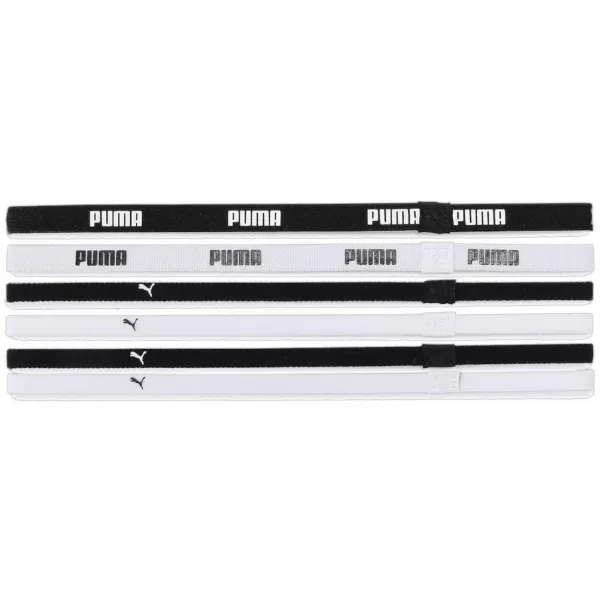  Ženski naglavni trak PUMA AT SPORTBANDS (6PCS) 053452-09 ČRNA 