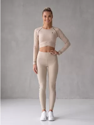 Ženske dolge premium pajkice ALTISPORT VOJ/ALW021LEG01 RJAVA