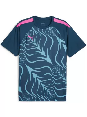 Moška majica s kratkimi rokavi PUMA INDIVIDUALLIGA GRAPHICJERSEY 658984-56 MODRA