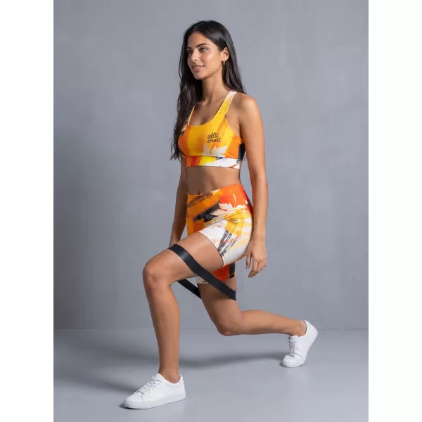  Ženske kratke premium pajkice ALTISPORT VOJ/ALW019LEG03 ORANŽNA 