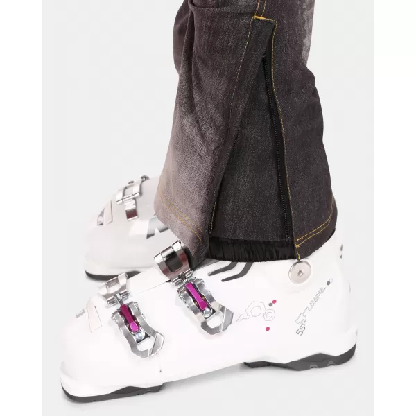  Ženske softshell smučarske hlače KILPI JEANSO-W UL0409KI ČRNA 