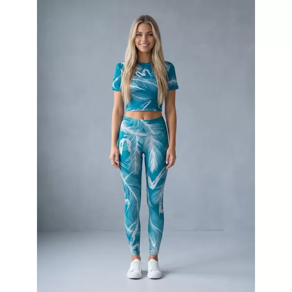  Ženske dolge premium pajkice ALTISPORT VOJ/ALW001LEG01 SMARAGDNO 