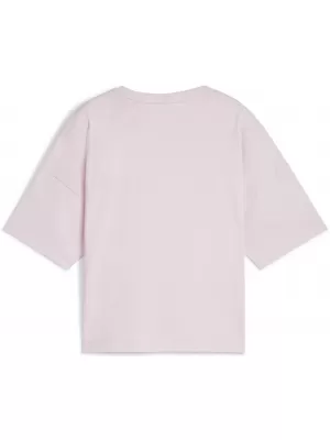 Ženska majica s kratkimi rokavi PUMA ESS CROPPED LOGO TEE 586866-60 VIJOLIČNA